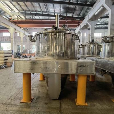 el lote automático del raspador inferior de la descarga del Tirón-bolso 800L actúa la centrifugadora para los ingredientes farmacéuticos activos