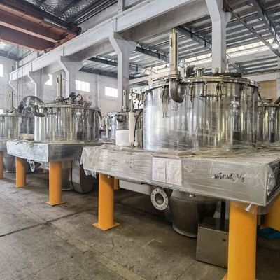 Producto alimenticio vertical automático de la categoría alimenticia que procesa la centrifugadora de la cesta de la descarga del raspador del convertidor de frecuencia