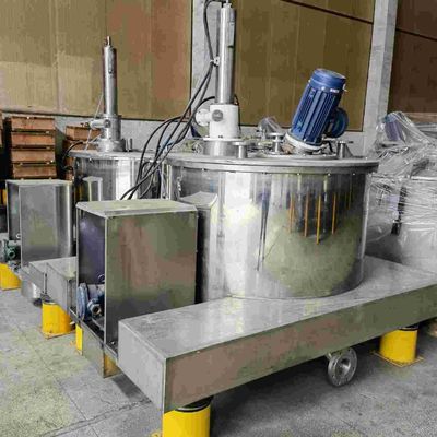 raspador automático de la descarga de la parte inferior de la centrifugadora 500L del lote 1200rpm para la separación de la comida