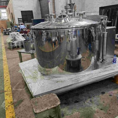 Cuatro centrifugadora superior de proceso química de la cesta de la centrifugadora 400L de la descarga del punto