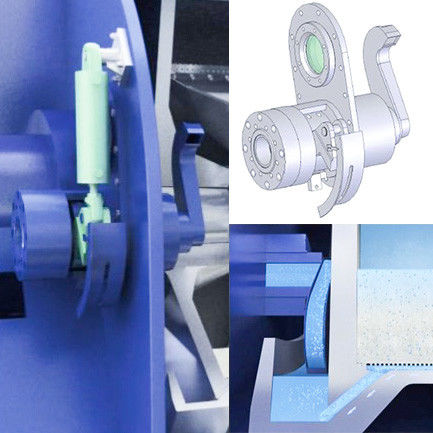 el sifón horizontal Peeler de la separación del polvo 1400rpm centrifuga para el producto químico